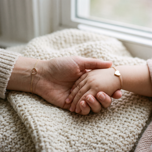 Hjärtbandet – Mamma & dotter-armband