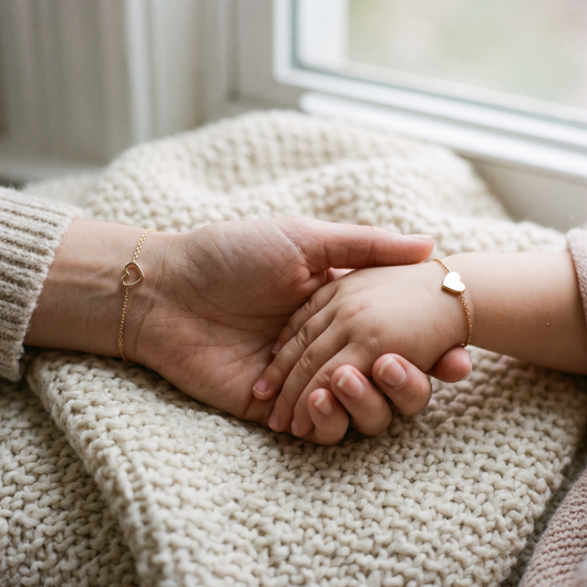 Hjärtbandet – Mamma & dotter-armband