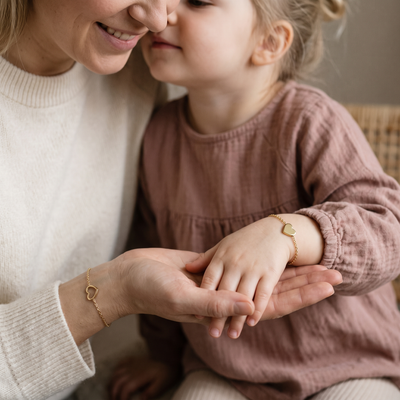 Hjärtbandet – Mamma & dotter-armband