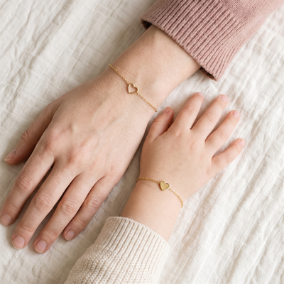 Hjärtbandet – Mamma & dotter-armband