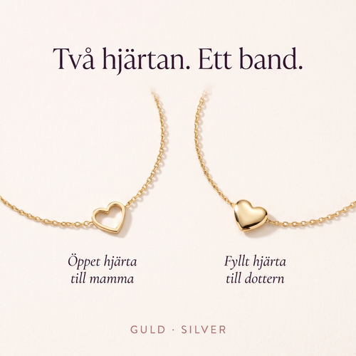 Hjärtbandet – Mamma & dotter-armband